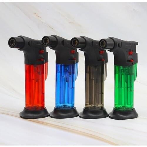 1pc Butane Lighter Torch Refillable Adjustable Flame Lighter Chef Cooking Torch BBQ Ignition Picnic Tool Dropshipping