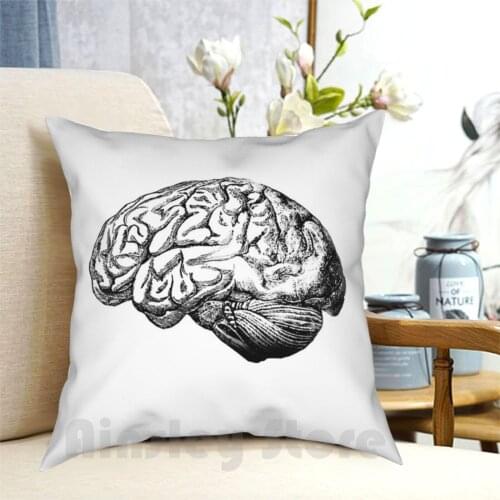 Brain Anatomy Pillow Case Printed Home Soft DIY Pillow cover Brain Intelligence Knowledge Anatomy Anatomical Anatomical