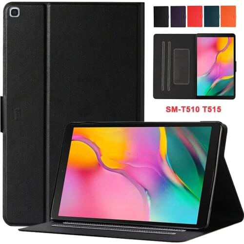 2020 New Business Case For Samsung Galaxy Tab A 10.1 2019 SM-T510 SM-T515 10.1 inch PU leather Soft TPU flip stand cover