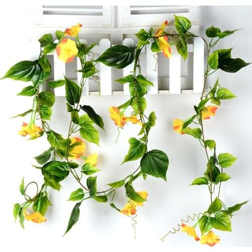 Artificial Vines Simulation Morning Glory Rattan Simulation Home Garden Wall Hanging Living Room Decoration