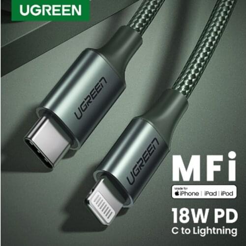 Ugreen MFi USB C à la foudre câble de chargeur iPhone pour iPhone SE 11 Pro Max X PD18W Type rapide C câble de données de charge
