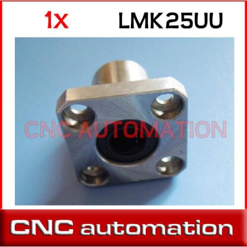 Square Flange Type LMK25UU 25mm x 40mm x 59mm Linear Bushing Bearing 25mm CNC