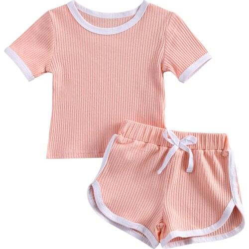 Ma&Baby 0-3Y Summer Toddler Baby Kid Boy Girl Clothes Set Soft Knitted T shirt Shorts Outfits Tracksuit Costumes
