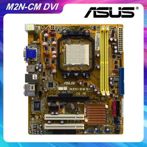 M2N-CM DVI For ASUS Original Socket AM2/AM2+ NVIDIA nForce630A Motherboard DDR2 ram memory used motherboard PCI-E 16X USB2.0