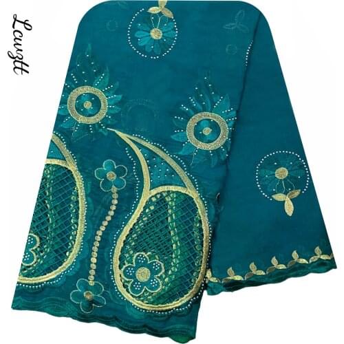 Fashion Hot Sale African Women Scarfs Big Circle Design Big Embrodiery Cotton With Grenadine Big Scarf for Shawls Pashmina