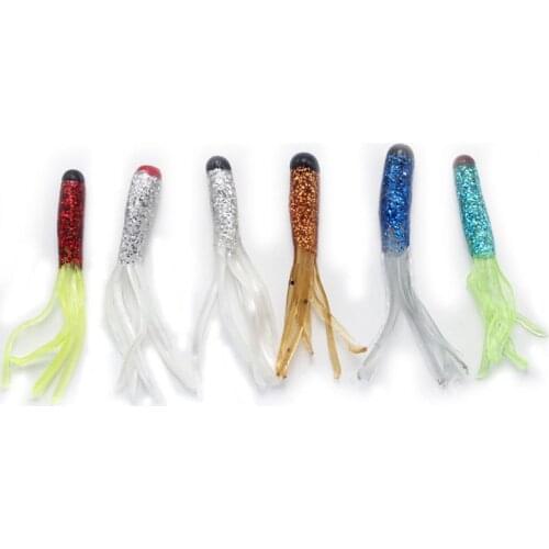 New 50PCS Beard Soft Lure 5cm Fishing Lures Artificial Baits Wobblers Soft Lures Shad Carp Silicone Fishing Soft Baits Tackle
