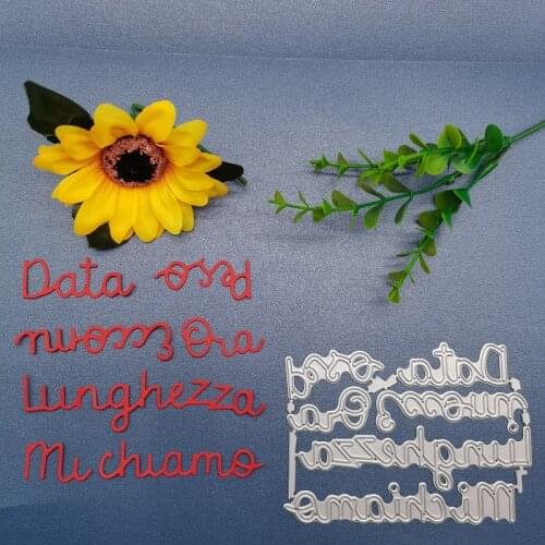 New Arrival Individual Letter Groups Metal SteeL Cutting Dies Stencil DIY Scrapbook Photo Album Embossing Paper Card Craft