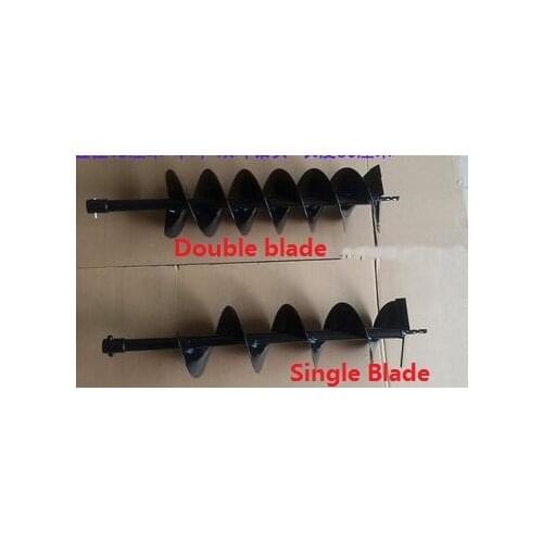 150mm Double SINGLE DRILL BIT earth drill blade Earth Auger head for Gasoline Engine Electric Hammer 800mm long