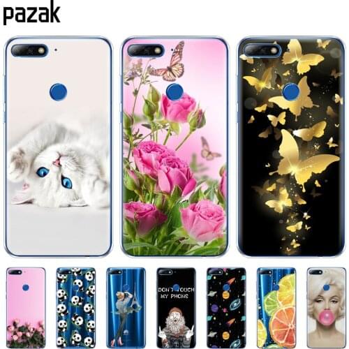 Silicon Case For Huawei Honor 7C 5.99"Cover for Honor 7C Pro Case Soft TPU Phone Back Cover Protective pop painting cute coque