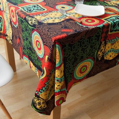 Bohemian Table Cloth Cotton Linen Tablecloth Mediterranean Tablecloths Dining Table Cover Obrus Tafelkleed Mantel Mesa Nappe