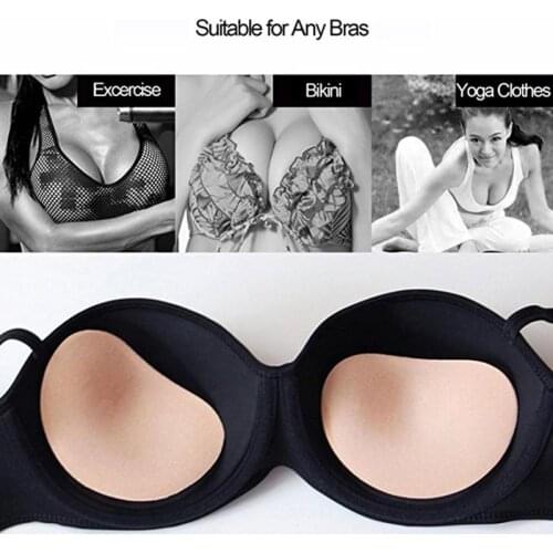 Stick on Adhesive Push Up Silicone Gel Bra Fillets Inserts Pads Breast Enhancers Invisible Bra Shaper Lift