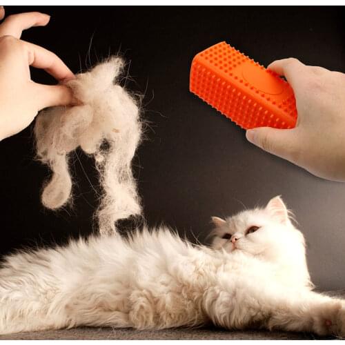 Pet Dog Cat Grooming Brush Comb Shedding Tool Hair Remover Rake Trimmer Slicker Pet Dog Cat Grooming Clothes Pet Hair Fur Remove
