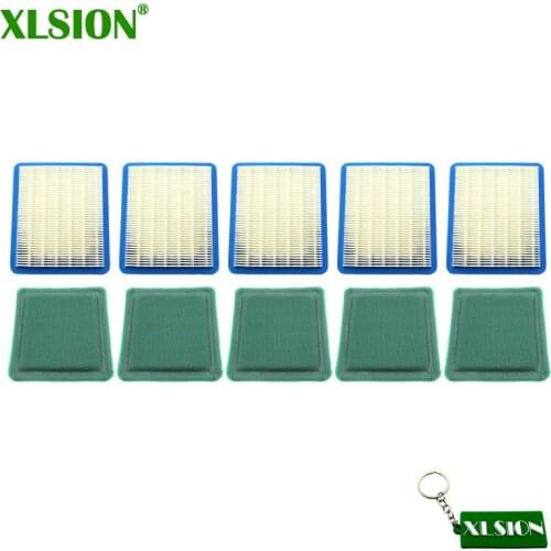 XLSION 5x Air Filter & Pre-Filter For Briggs & Stratton 399959 491588S 494245 5043 5043D 5043K JOHN DEERE AM116236 TORO 119-1909