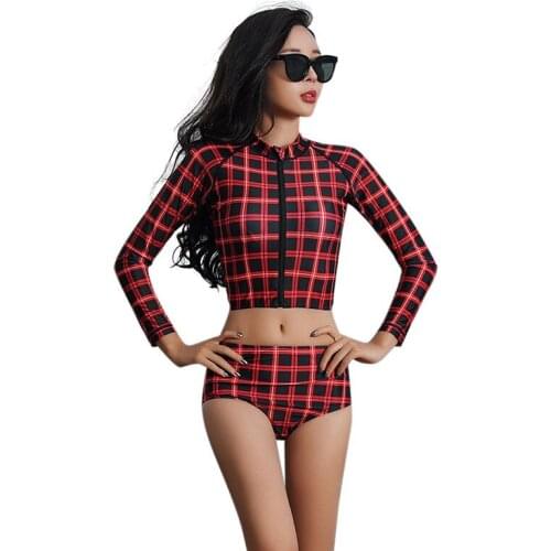 Long Sleeve Swimwear Women Bathing Suit Womens Rashguard Swim Wear Diving Surf Rash Guard Plus Size Swimsuit Suis Beach Sport