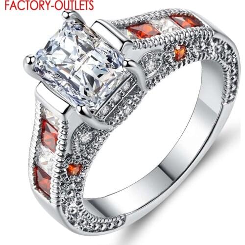 Fast Delivery Fashion Female Jewelry New Style Genuine 925 Sterling Silver Wedding Rings For Women Girls Drop Shipping