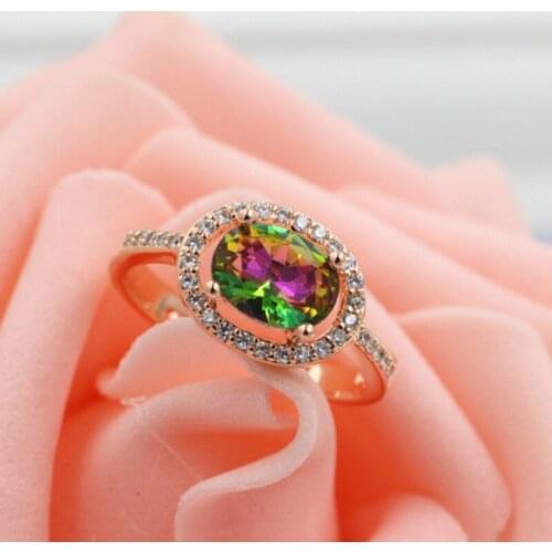 Free Shipping Fashion Jewelry 5 carat /3 carat Rose gold Color Austrian Crystal Eagagement Wedding ring for women Gift C010