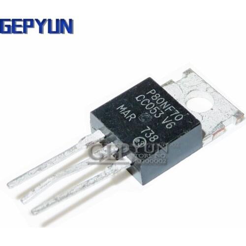 10PCS STP80NF70 80NF70 TO-220 MOSFET controller 80A 70V EMU original authentic Gepyun