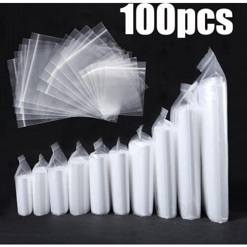 100Pcs/Set Plastic Bags Self Adhesive Bags 5D DIY Diamond Painting Drills Glue Storage Cross Stitch Embroidery Tools Accessories