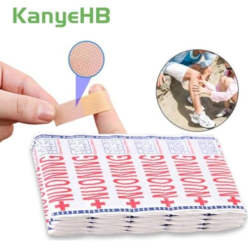 100pcs Waterproof Bandages First Aid Hemostasis Band-Aid Stickers Medical Plaster Wound Patches Emergency Kit H050