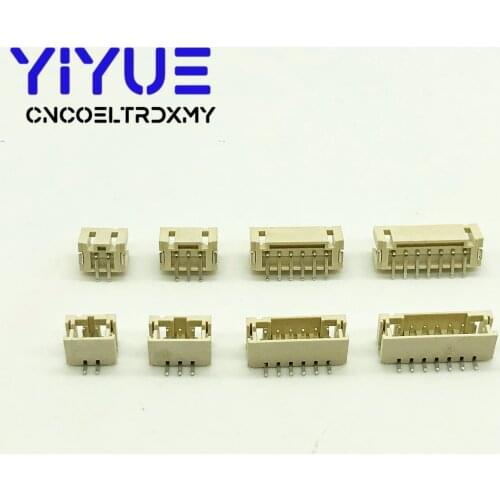 20PCS PH2.0 2.0mm Pitch Connector SMD 2P 3P 4P 5P 6P 8P 10P 2mm Vertical Socket 2mm Pitch Patch Plug Connector SMT SMD