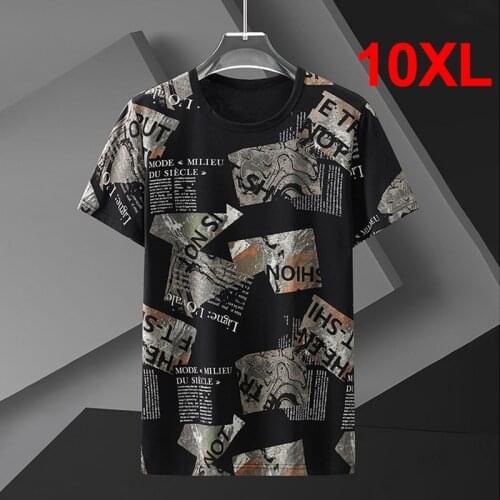 2021 Summer T Shirts Men Streetwear Fashion Baggy Short Sleeve Tshirt Oversize Tees Tops Print T-shirts Plus Size 10XL HA086