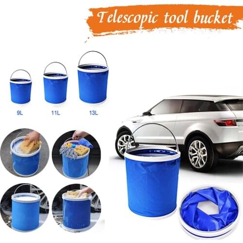 9/11/13L New Portable Car Washing Machine Folding Collapsible Bucket Oxford Cloth Laundry Tub Basin Barrel for Outdoor Fishing