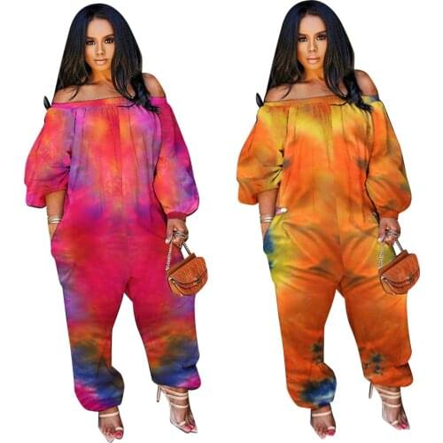 Africa Clothing for Woman Fashion Printed Loose Harem Pants Casual Rompers Plus Size Ladies Jumpsuit