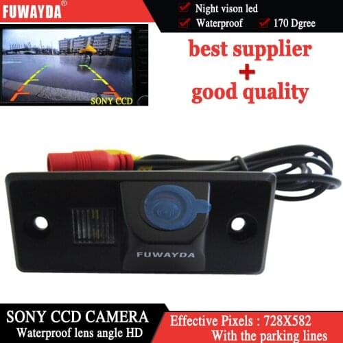 FUWAYDA Color FOR SONY CCD Chip Car Rear View Camera WATERPROOF NIGHT VISION for PORSCHE CAYENNE VW SKODA FABIA TIGUAN TOUAREG