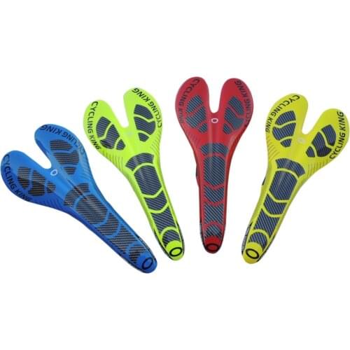 Free shipping 5 color FCFB FW cycling 3K full carbon fiber road mtb bicycle saddle for men women bike seat cushion Multicolor