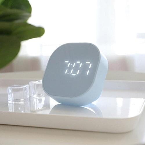 Digital Display Clock Bedside Luminous Electronic Watch Home Living Room Decoration Simple Style Square Clear Display Glow Clock