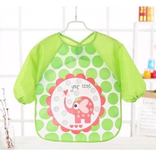Baby Bibs Waterproof Long Sleeve Apron Cute Feeding Smock Baby Care Stuff Accessories Children Feeding Smock Undefine Baby Stuff