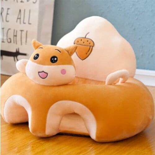 Baby Seats Sofa Support Seat Baby Plush Chair cartoon Seat Without Filler Learning To Sit Soft Plush doll Toys Travel