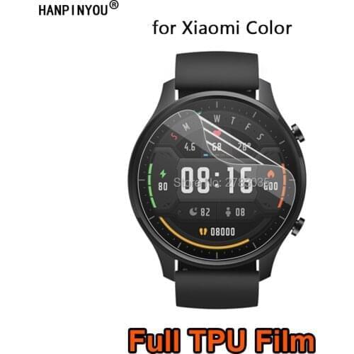 For Xiaomi Color Sports Smart Watch Clear Full Cover Soft TPU Hydrogel Film Screen Protector (Not Tempered Glass)