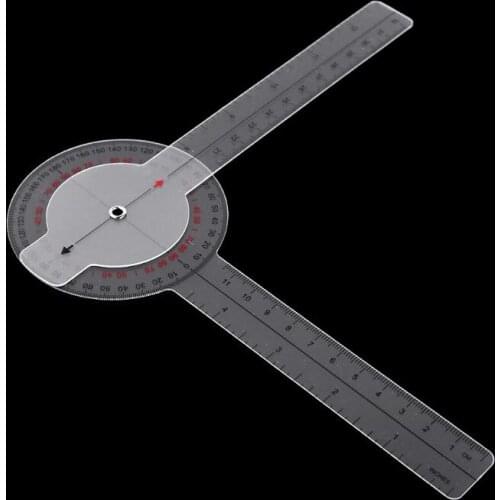 F2TE 13inch 33cm Goniometer Joint Ruler Calibrated Orthopedics Angle Rule Spinal Finger Angle Ruler Protractor