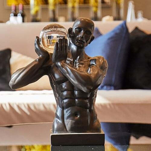 Modern Art Figure Figurine Ornaments Home Decoration Nordic Living Room Wine Cabinet Decoration Resin Home Accessories