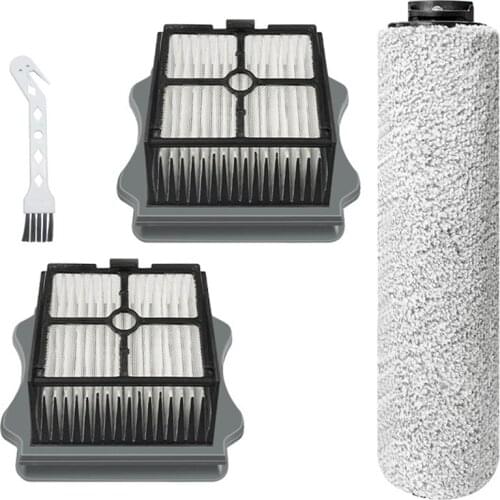 Filter Roller Brush for Tineco IFloor Cordless Wet Dry Vaccuum Hard Floor Washer Replacement Accessories