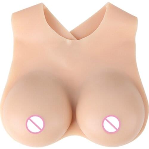 1200g Artificial Silicone Breast Forms Fake Boobs False Breasts Prosthesis For Crossdresser Transgender Shemale Cosplay