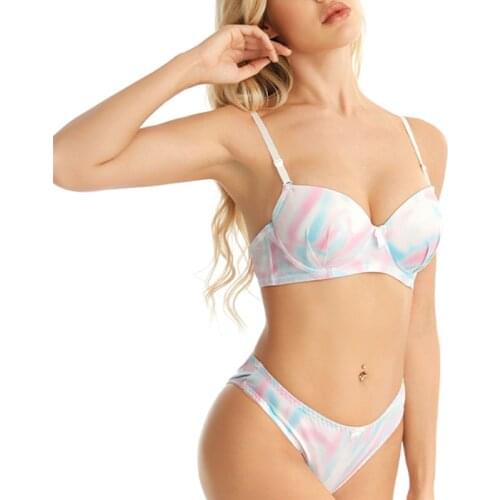 Sexy Women Printed Bra Set Wireless Cozy Bralette Seamless Lenceria Panties Set Push-up Underwear Lingerie нижнее белье женское