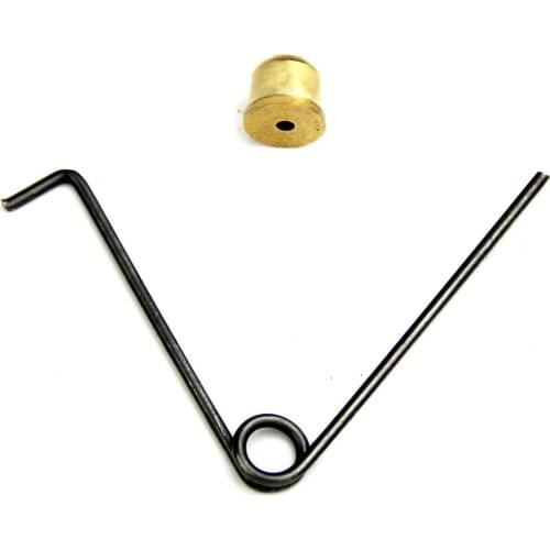 50 Sets 7.9x8mm Brass Push Button Spring for 12-50mm Round Tube Locking Tube Pin Button Mounting Spring Clips for Tent Pole