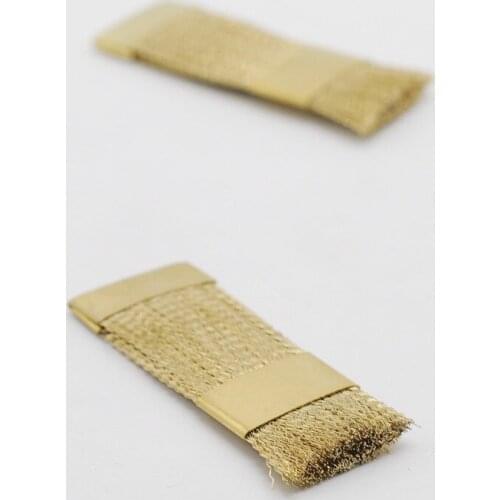 Dentist Lab Supplies Material Copper Flat Brush For Clean Burs & Dental Product