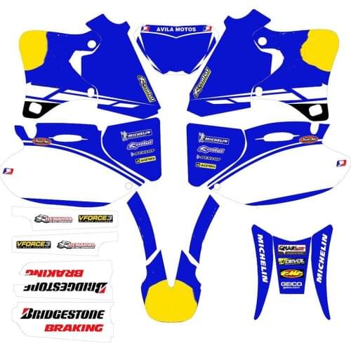 Motorcycle WRF400 WRF250 WRF426 full set of 3M graphics stickers decals For Yamaha WR250F WR400F WR426F 2002 2001 2000 1999 1998
