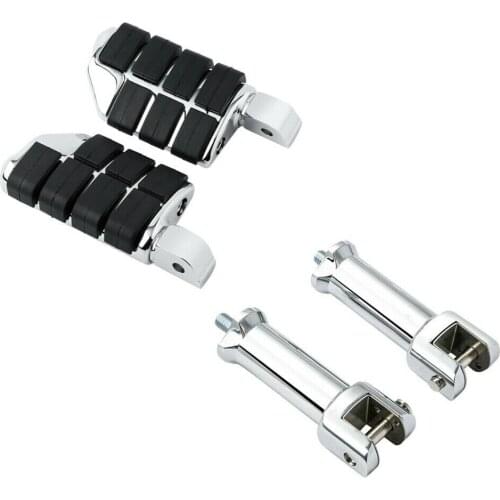 Motorcycle Footpeg w/ Supports Mounts For Harley Deluxe FLDE Sport Glide FLSB Breakout