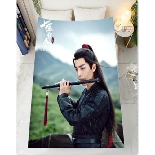 Girl The Untamed Xiao Zhan Blanket Bedding Sofa Bedroom Flannel blanket Home Textile woman Bedspread