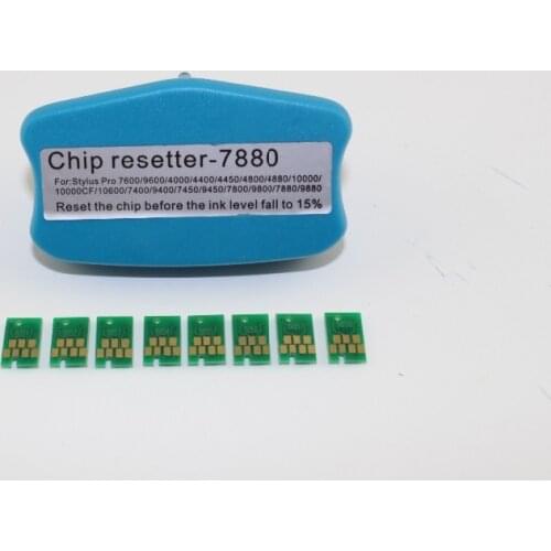 INK WAY One time chip for Stylus Pro 4880 printer, 1 set+1 chip resetter,Free shipping