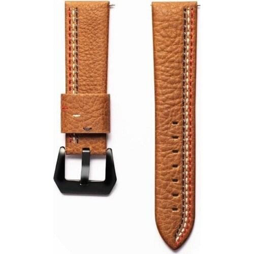 22mm Genuine Leather Watchband for Samsung Galaxy Watch 46mm/gear S3/ HUAWEI 2pro Retro Smart Wristwatch Strap Belt Bracelet
