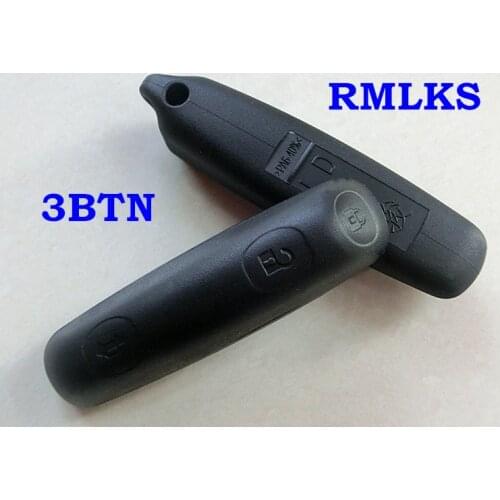 RMLKS For Saab 9-3 9-5 93 95 3 RUBBER Buttons Smart Remote Key Fob Case Shell KHH13TN