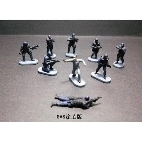 Figure 1:72 foreign trade soldier SASsoldiers 9pcs/set painted