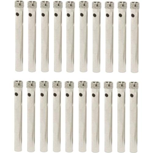 20Pcs 2.5-10 mm Diamond Core Drill Bits Tip Hole Saw Coated Masonry Tools Drilling Cutter for Glass Stone Marble Granite Tile