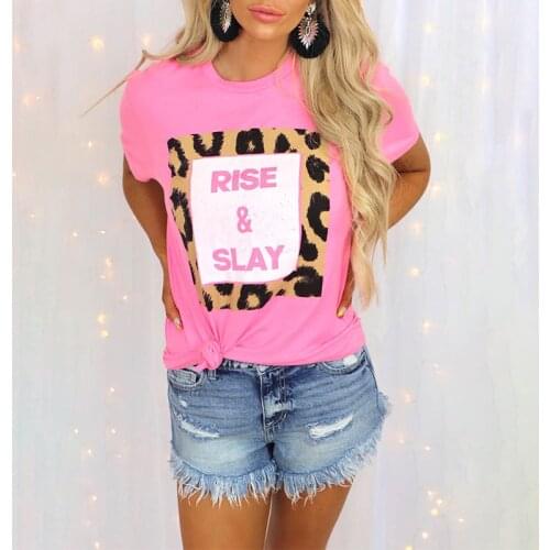 Vintage Graphic T Shirts Unisex Men Women Street Style Tops Summer Short Sleeve Pink Summer Plus Size Leopard Woman Tshirts