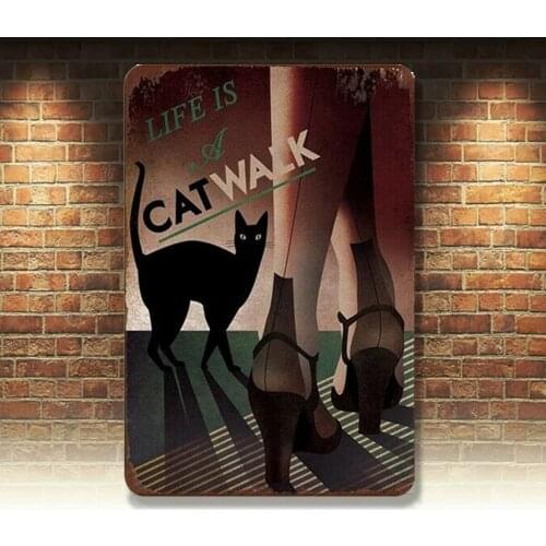 Retro Vintage Metal Tin Signs Animal Plaque Art Plate Customization Wall Decor